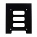 SSD HDD 2.5 INCH TO 3.5 INCH CONVERTER HARD DRIVE METAL BRACKET ADAPTER HOLDER (BLACK)